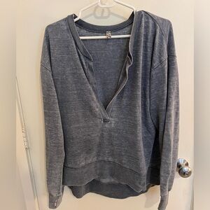 Free People intimates lounge set, blue,small, pants and long sleeve included.